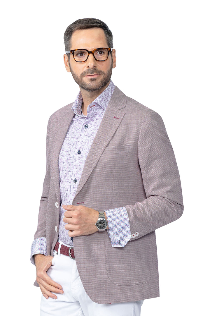 Hartford Berry Linen Lyocell Stretch Blazer