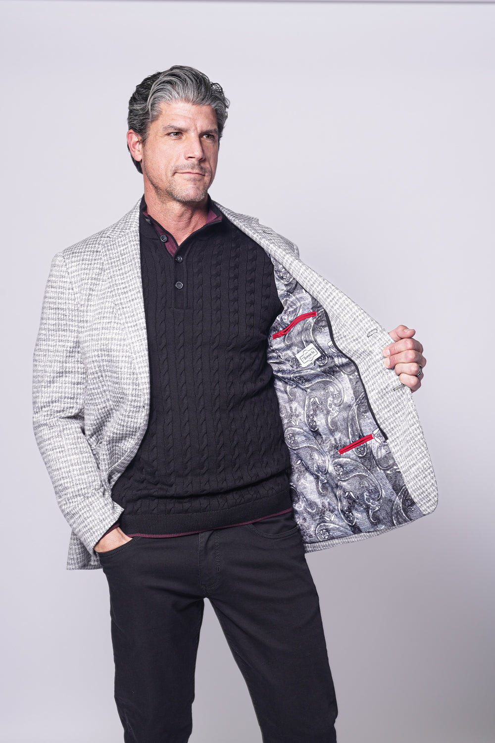 IBIZA JACKET IN GREY - 7 Downie St.®