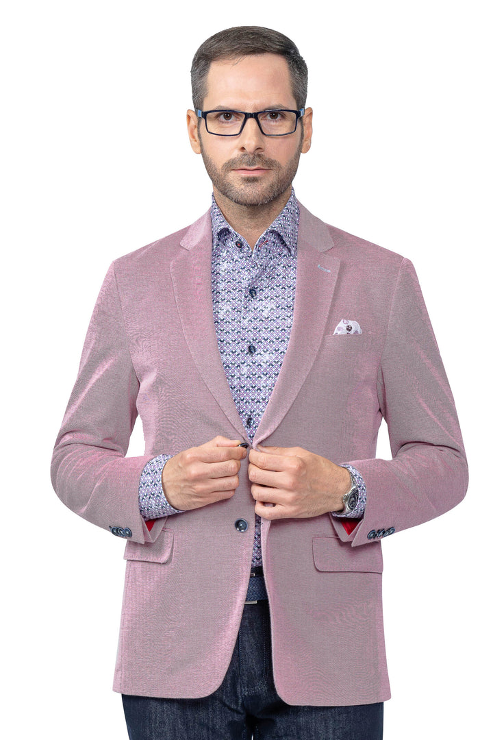 Jameson Pink Cotton Stretch Blazer