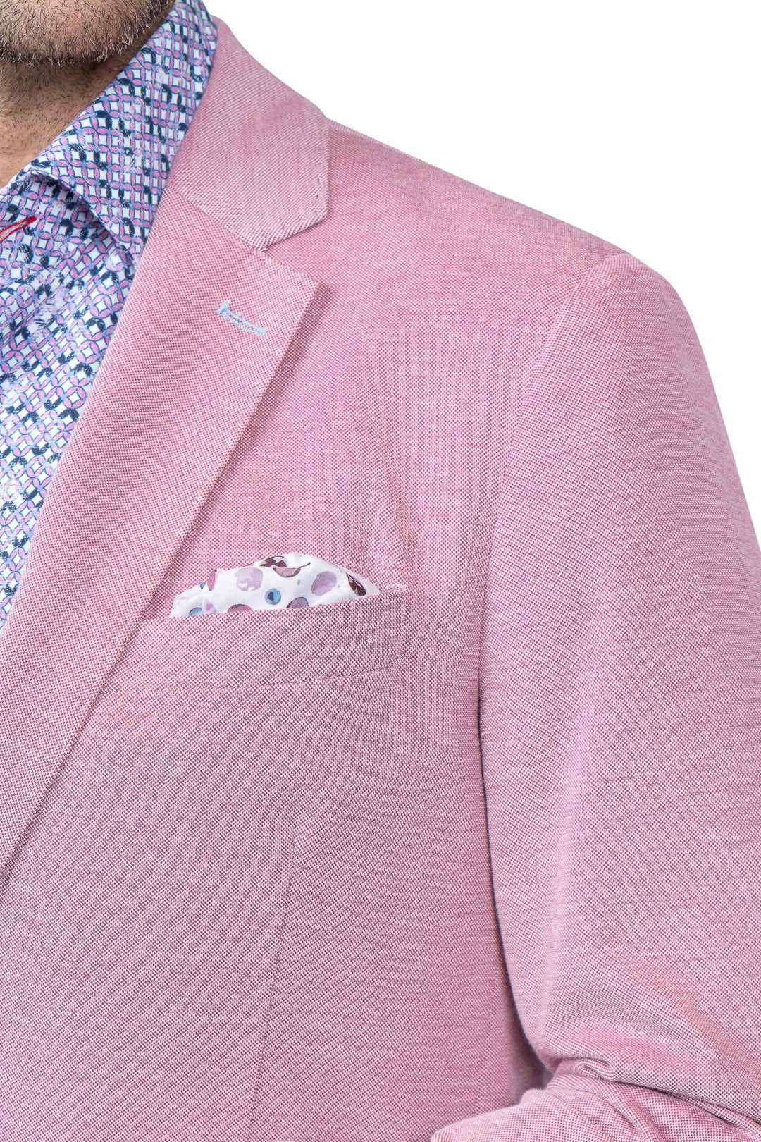 Jameson Pink Cotton Stretch Blazer