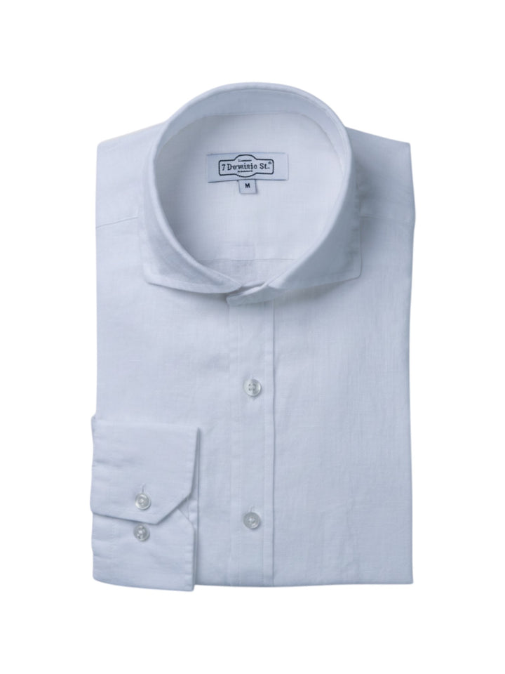 Linen White Long Sleeve Sport Shirts