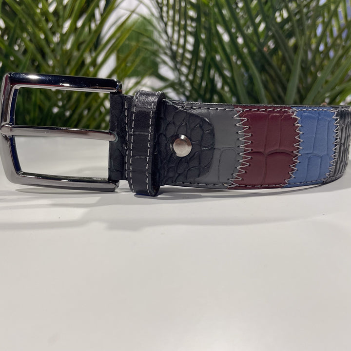 Patchwork Belt Blue - 7 Downie St.®