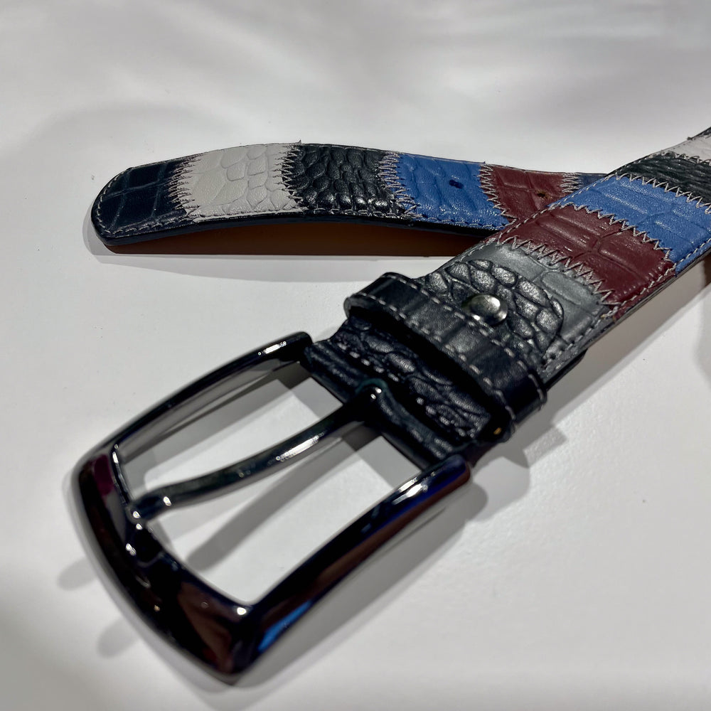 Patchwork Belt Blue - 7 Downie St.®