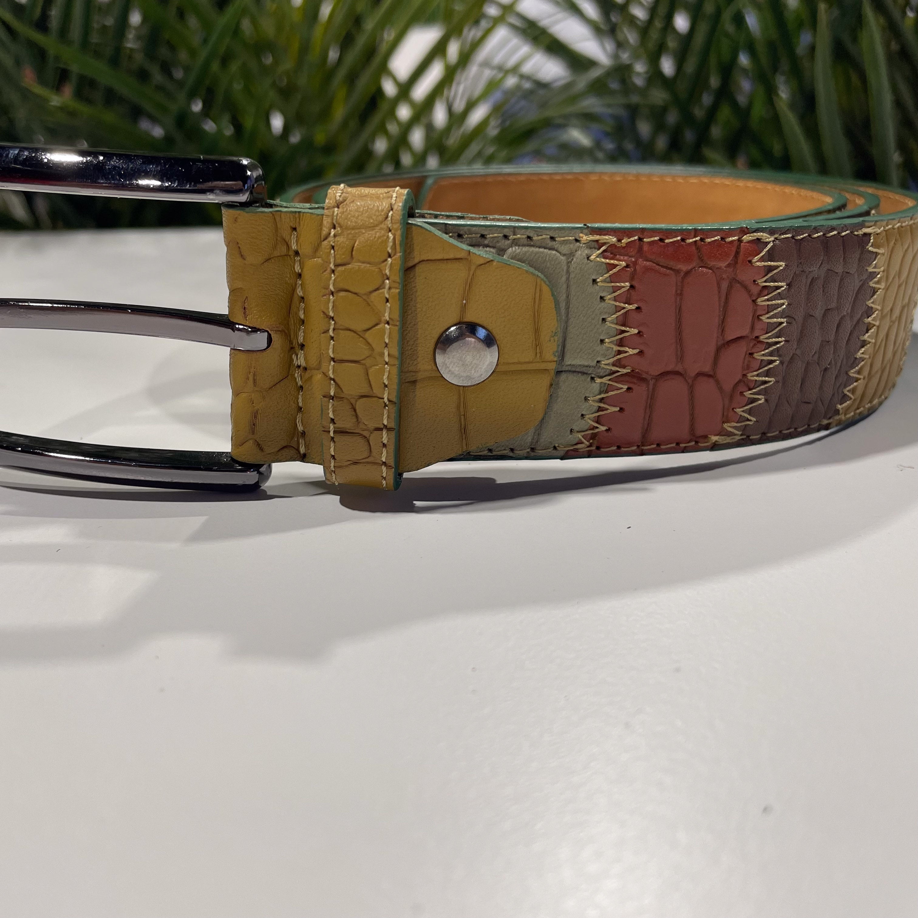 Patchwork Belt Hunter | Belts | Accessories | 7 Downie St.®