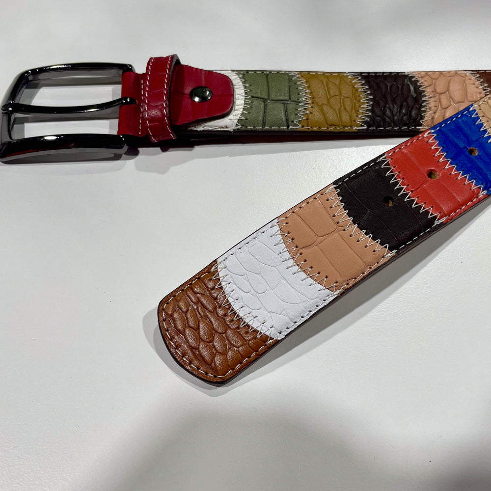 Patchwork Belt Red - 7 Downie St.®