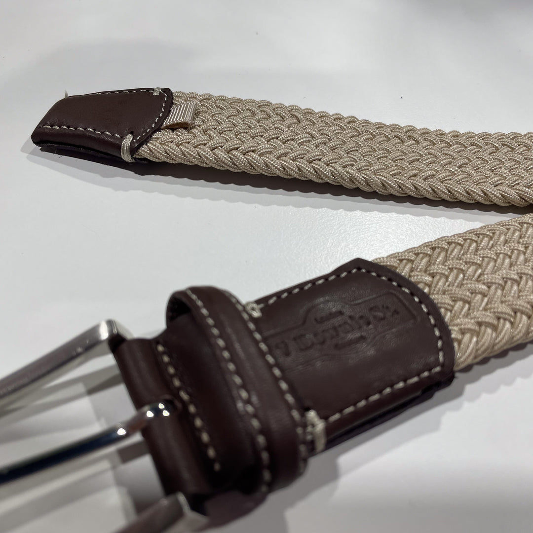 Stretch Woven Belt Beige - 7 Downie St.®