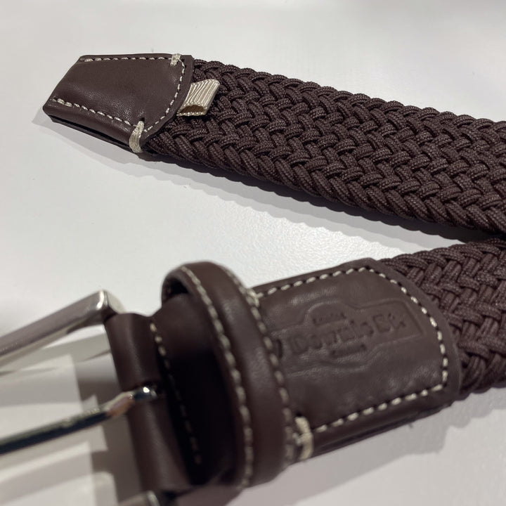 Stretch Woven Belt Brown - 7 Downie St.®