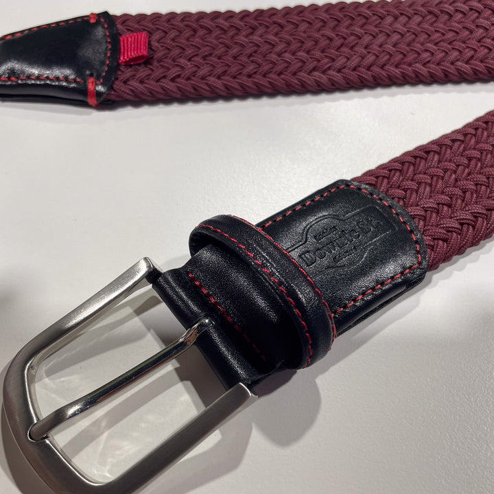 Stretch Woven Belt Burgundy - 7 Downie St.®