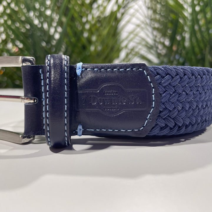 Stretch Woven Belt Navy - 7 Downie St.®