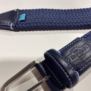 Stretch Woven Belt Navy - 7 Downie St.®