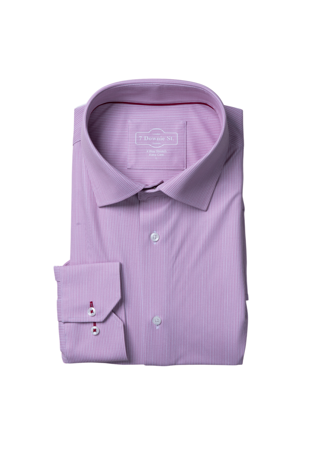 Mens pink silk touch dress shirt 