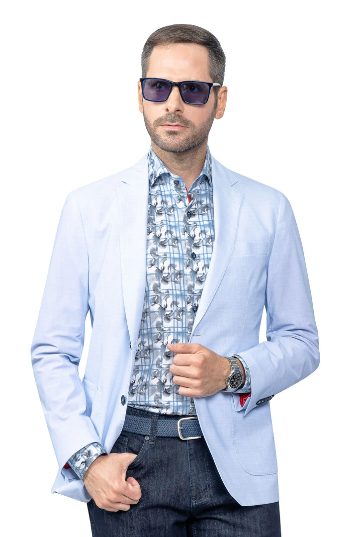 Miami Light Blue Ultra Stretch Travel Blazer