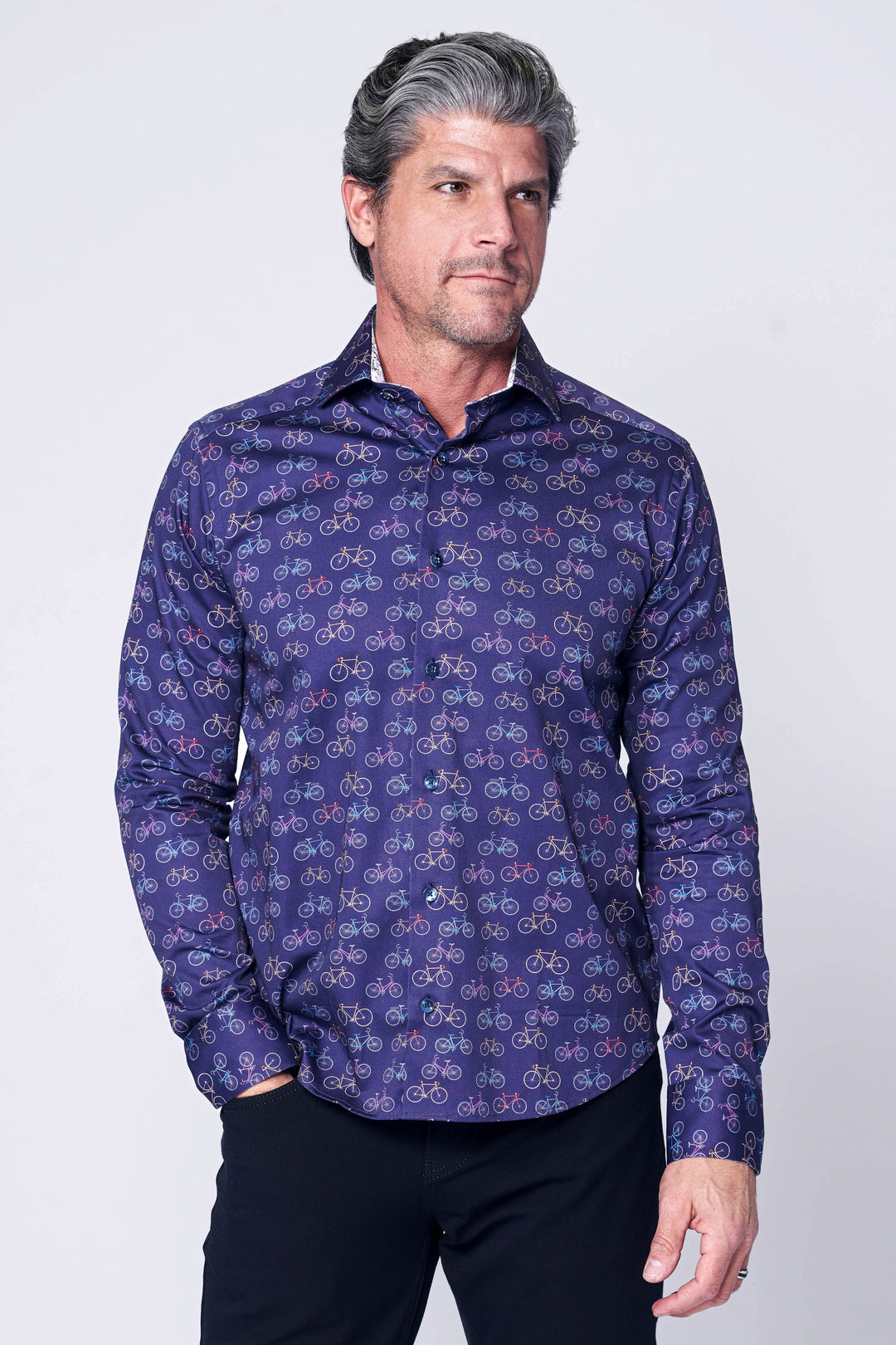 BIKE LONG SLEEVES SHIRT IN NAVY - 7 Downie St.®