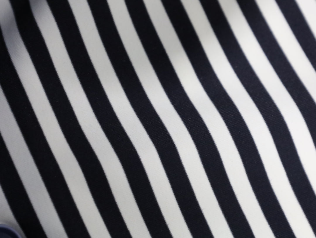 NYL-01 - STRIPED ULTRASTRETCH NYLON SHIRT - NAVY