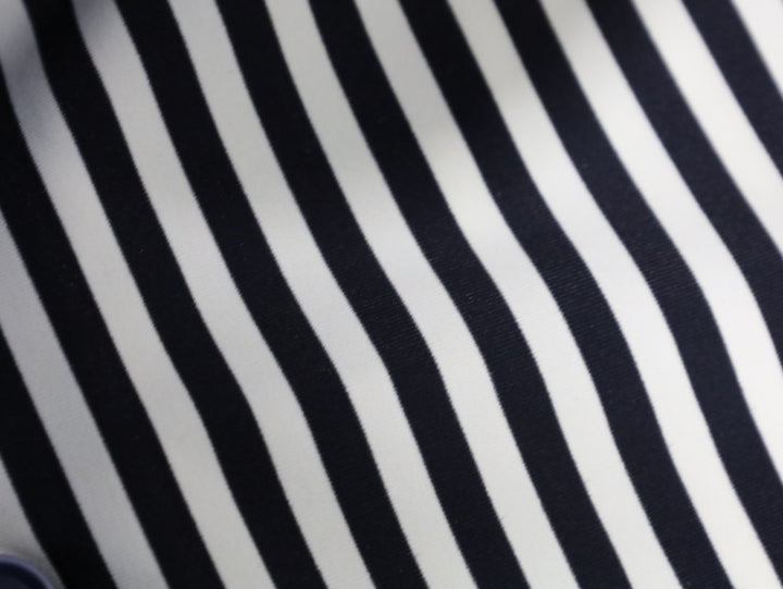 NYL-01 - STRIPED ULTRASTRETCH NYLON SHIRT - NAVY