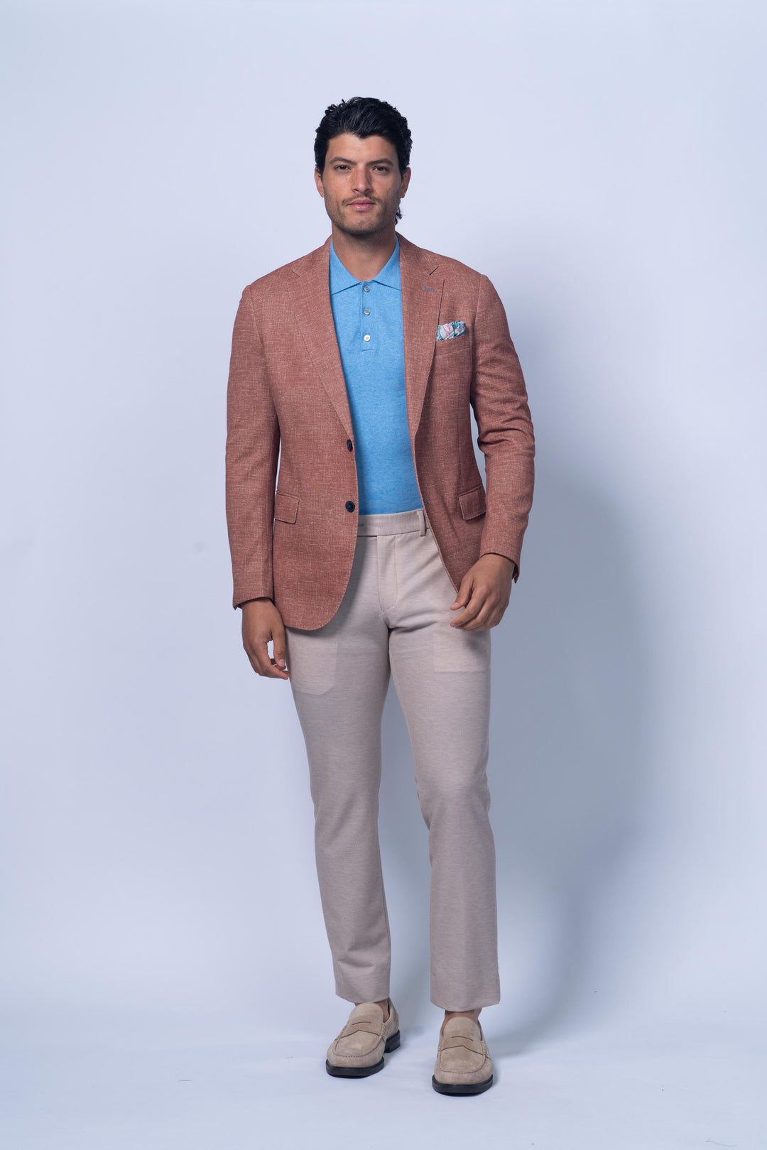 Oregon Orange Printed Cotton Stretch Knit