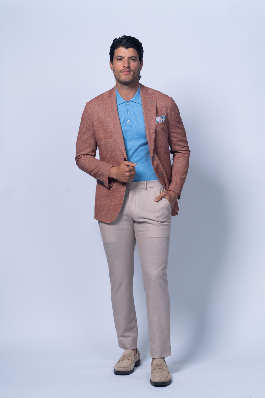 Oregon Orange Printed Cotton Stretch Knit