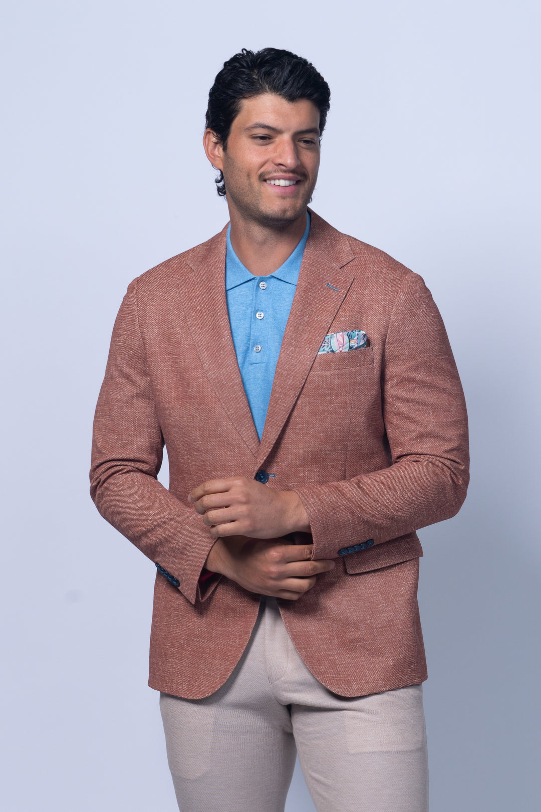 Oregon Orange Printed Cotton Stretch Knit