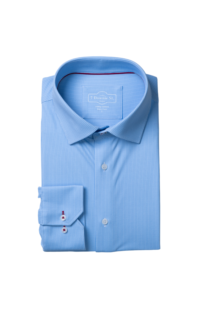 SilkTouch Knit Shirt in Light Blue