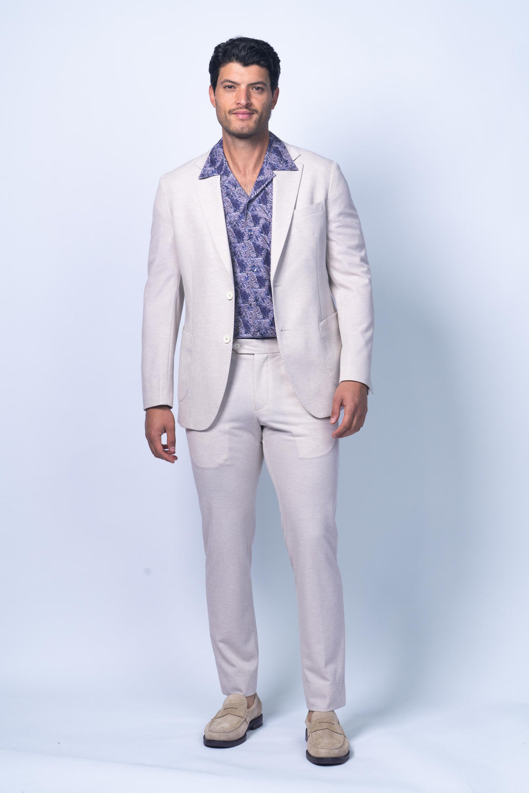 Barrie Beige Stretch Knit