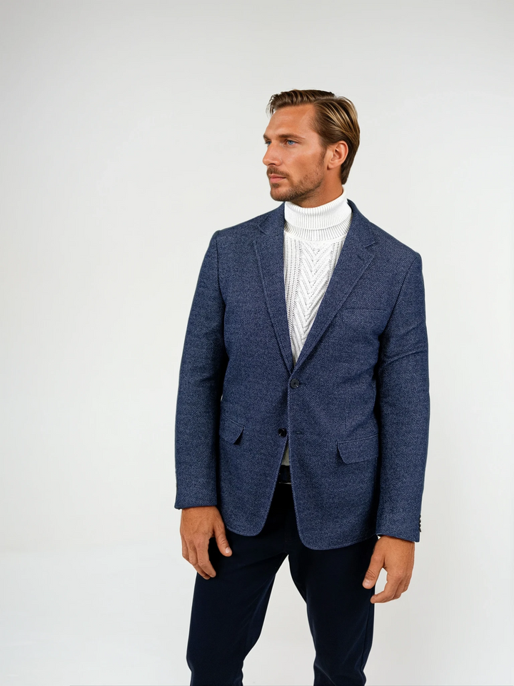 Dorin Deconstructed Knit Blazer