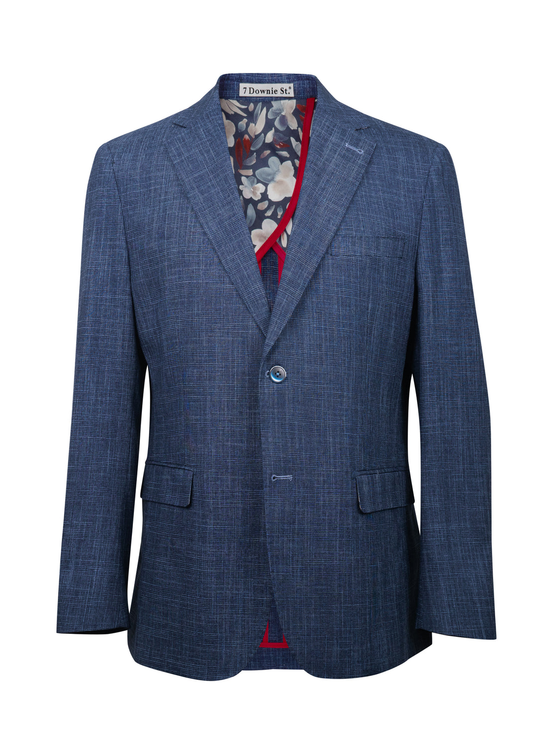 Dalton Navy Glen Plaid Stretch Woven Sports Coat