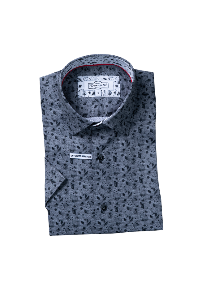 SHORT SLEEVE SPORT SHIRTS IN GREY