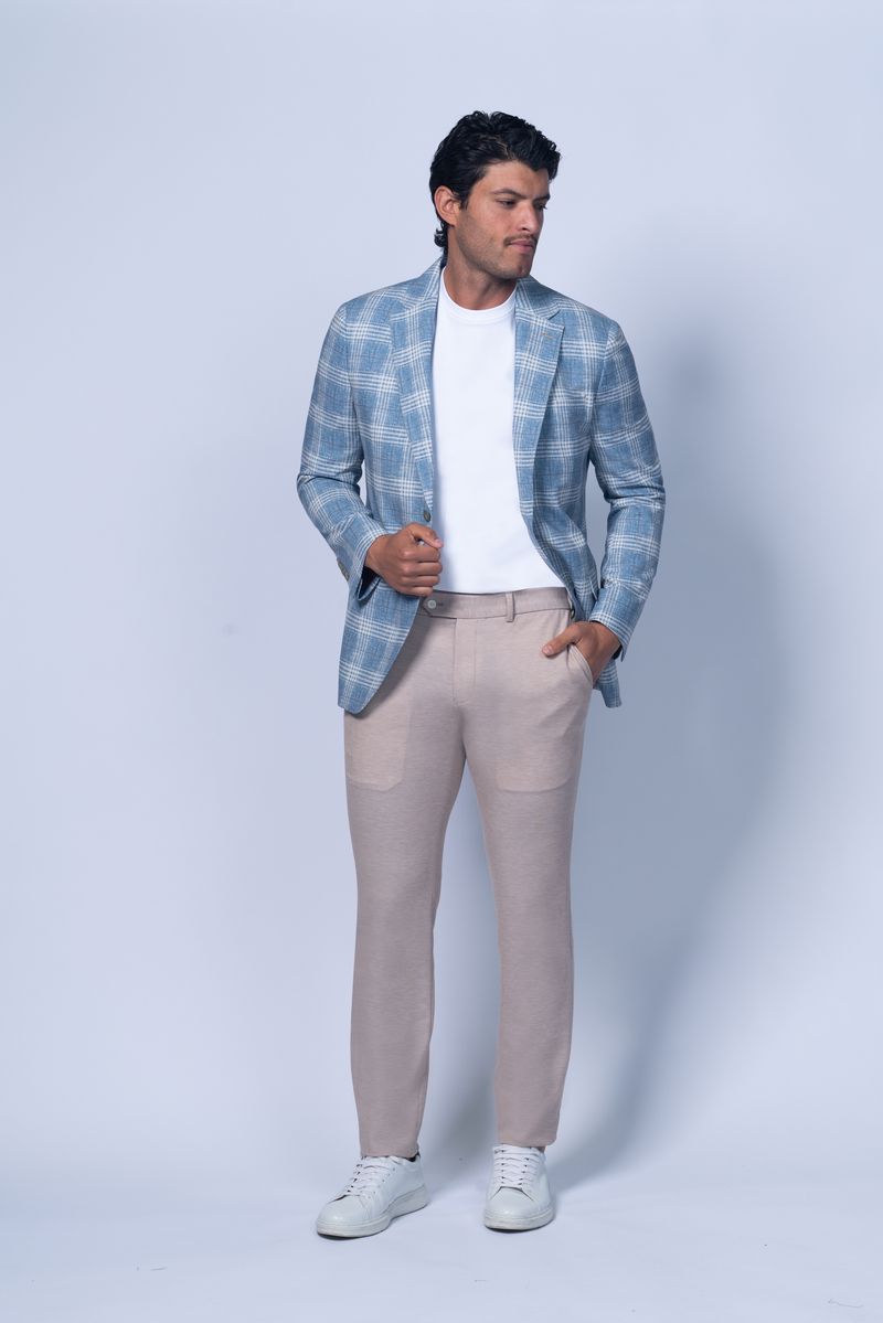 Woodbury Light Blue Check