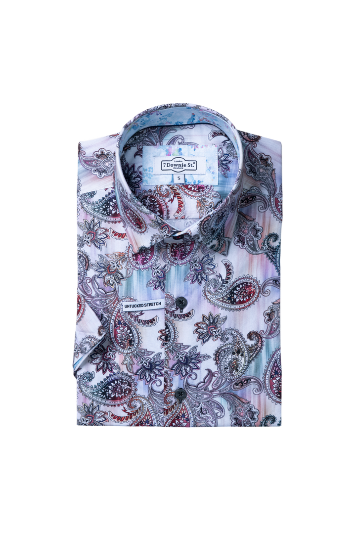 SHORT SLEEVE SPORT SHIRTS IN PURPLE