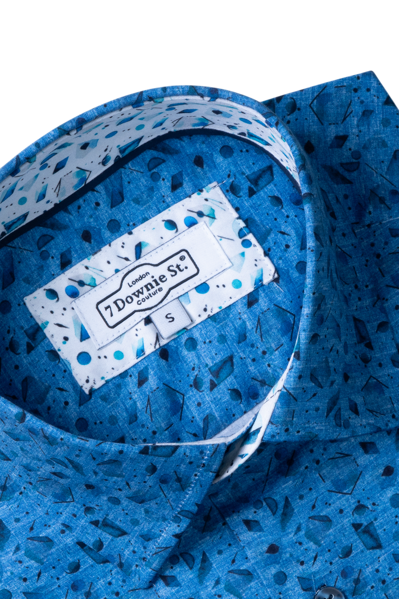 SHORT SLEEVE SPORT SHIRTS IN BLUE