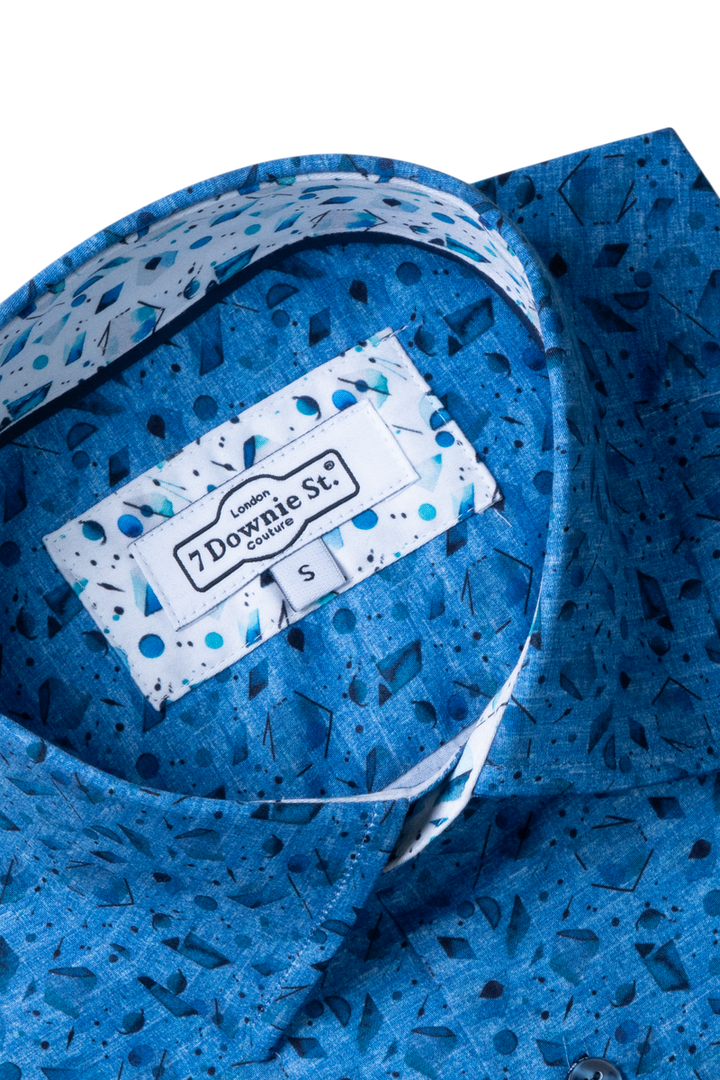 SHORT SLEEVE SPORT SHIRTS IN BLUE