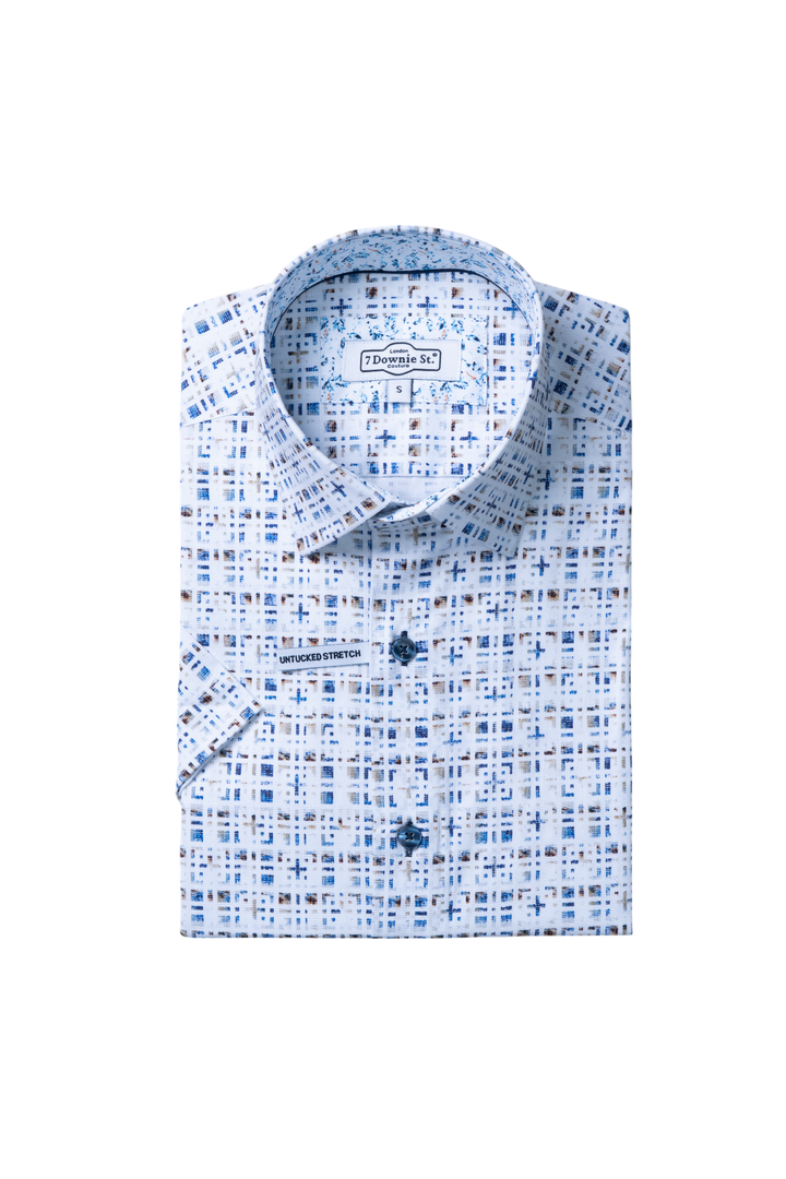 Short Sleeve Sport Shirts in Blue