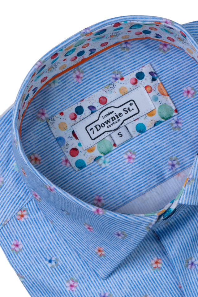 Short Sleeve Sport Shirts in Blue