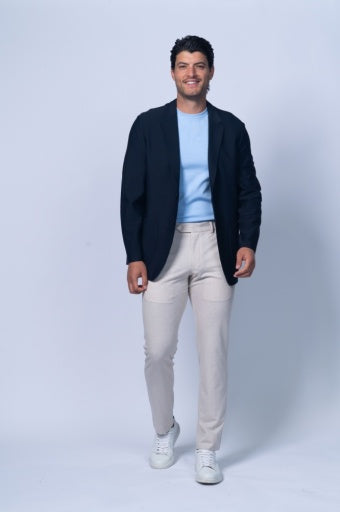 Portofino Navy Ultra Stretch Nylon Blazer