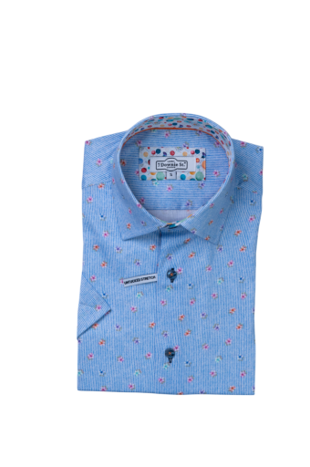 Short Sleeve Sport Shirts in Blue