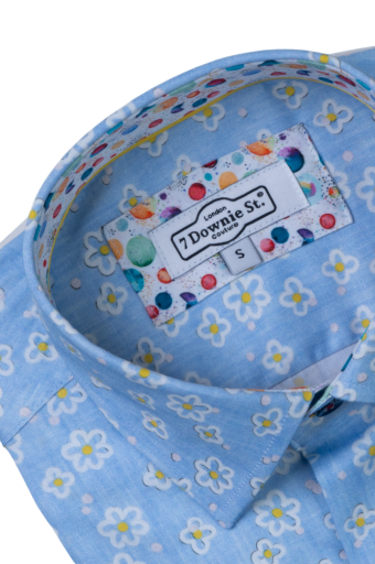 Short Sleeve Sport Shirts in Blue