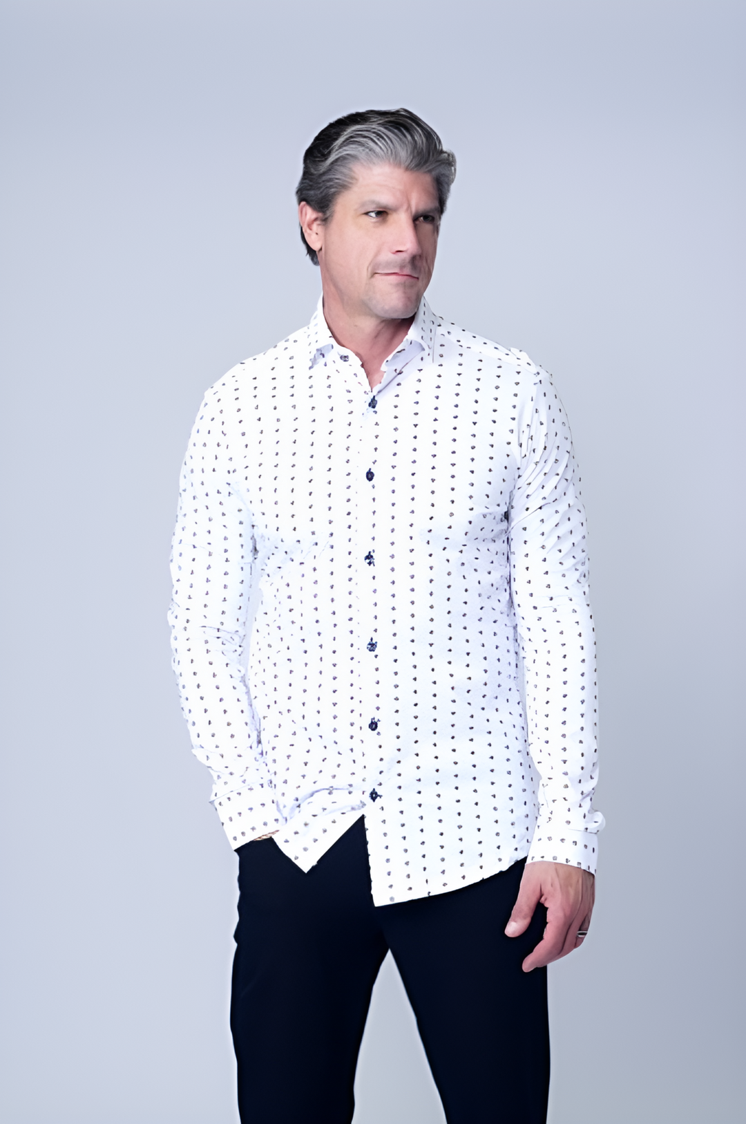 44 LONG SLEEVES SHIRT IN WHITE - 7 Downie St.®