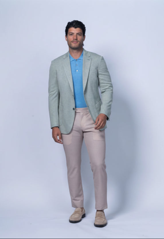 Brighton Green Jersey Stretch Knit