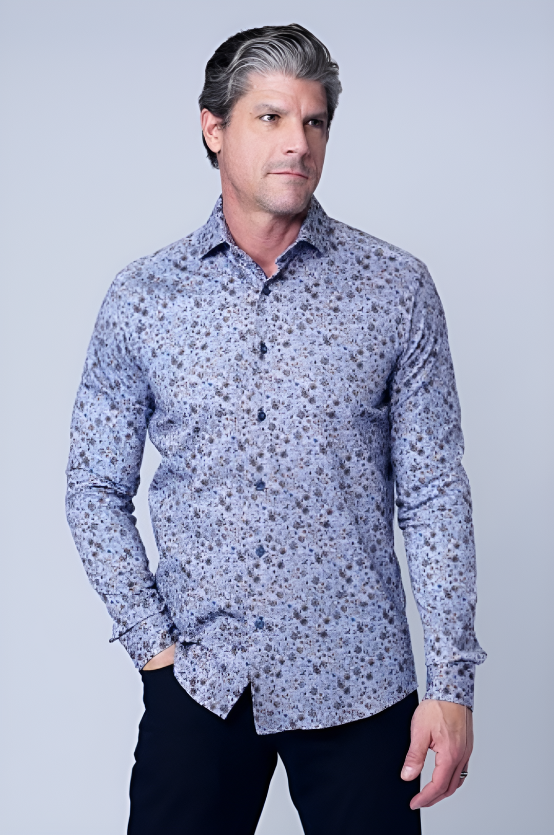 115 LONG SLEEVES SHIRT IN GREY - 7 Downie St.®