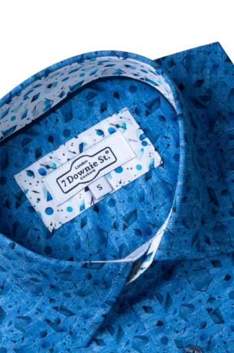 SHORT SLEEVE SPORT SHIRTS IN BLUE