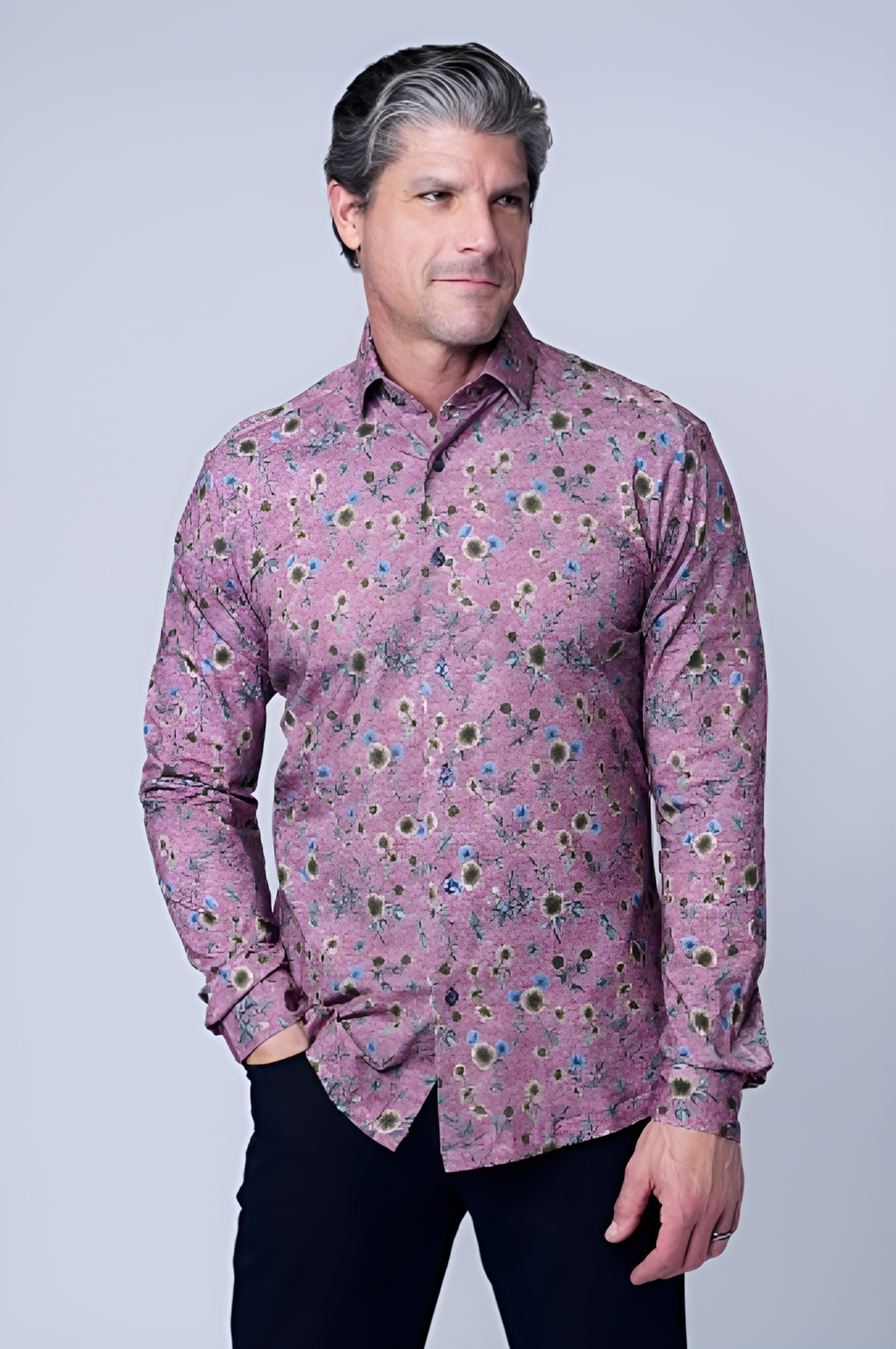 122 AMORE LONG SLEEVES SHIRT IN RED - 7 Downie St.®