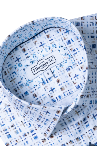 9152  Short Sleeve Sport Shirts in Blue