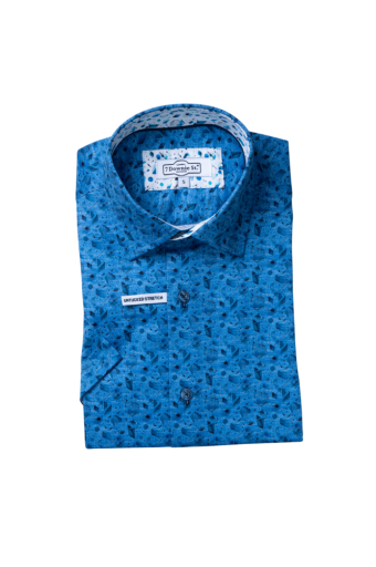 SHORT SLEEVE SPORT SHIRTS IN BLUE