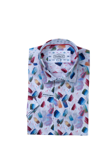 9098  Short Sleeve Sport Shirts in Multi