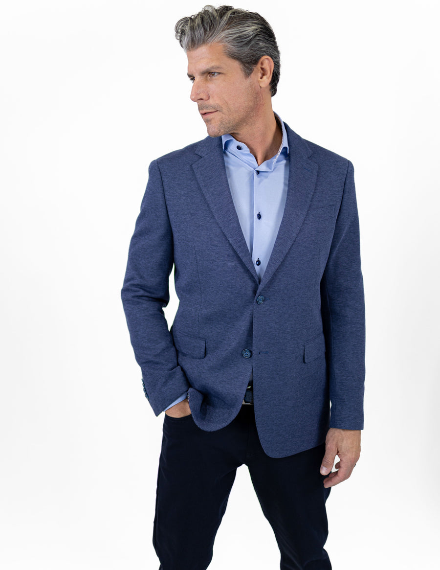 Final Sale | 7 Downie St Men's Long Sleeve Blue Fashions Shirt