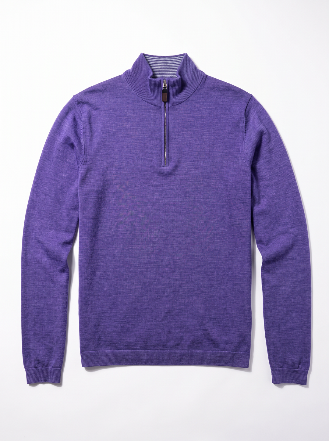 Merlin Merino Wool Quarter Zip Purple