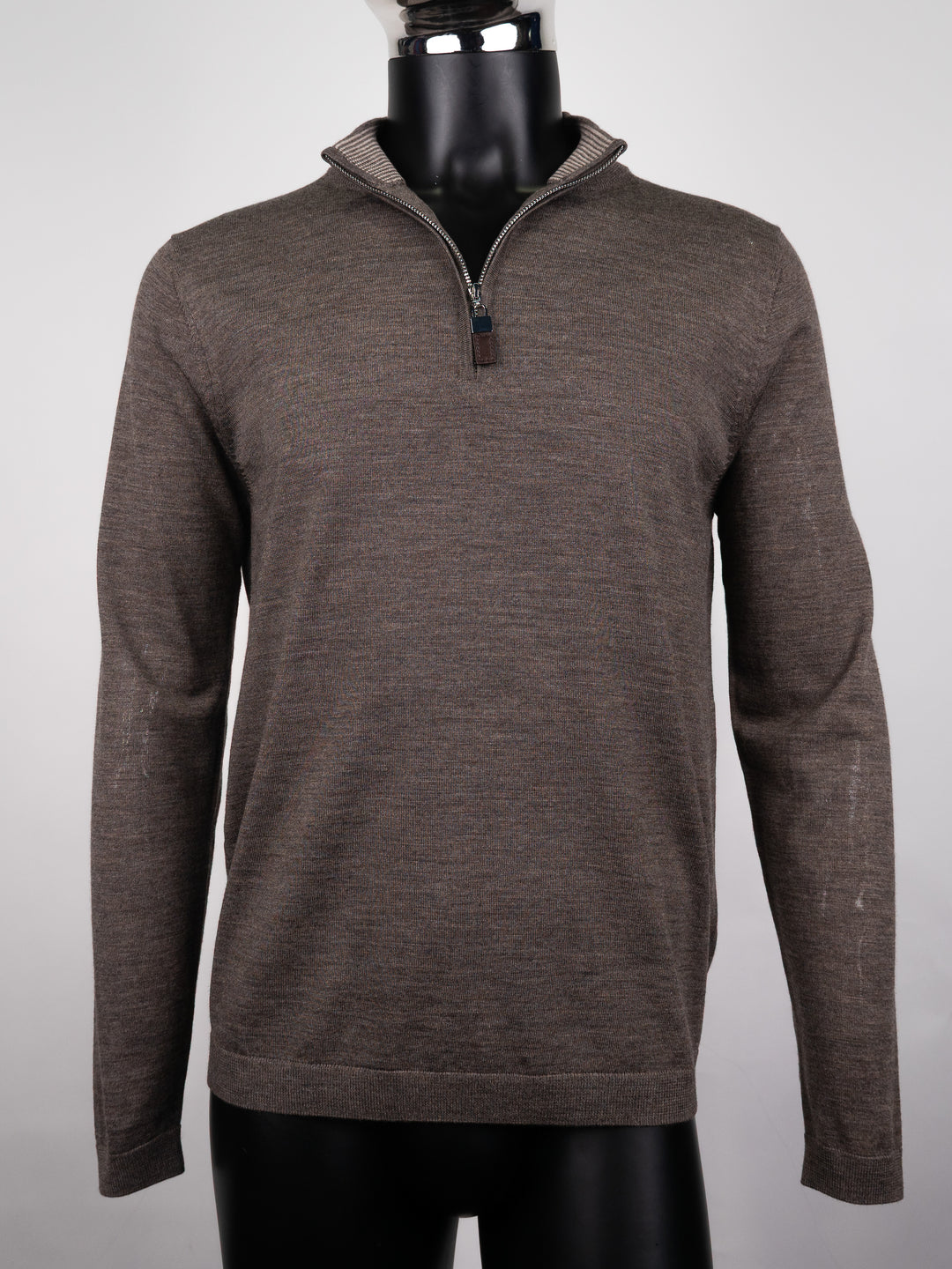 Merlin Merino Wool Quarter Zip Camel