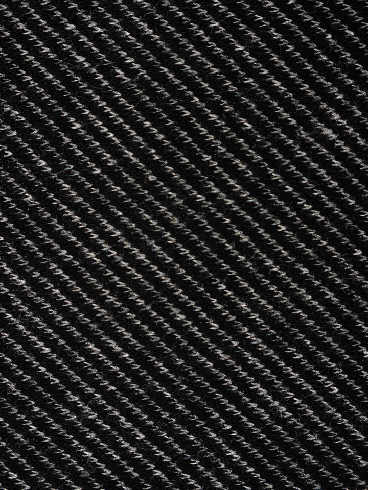 Branson Black Twill Wool and Cotton Knit Hybrid Sport Coat
