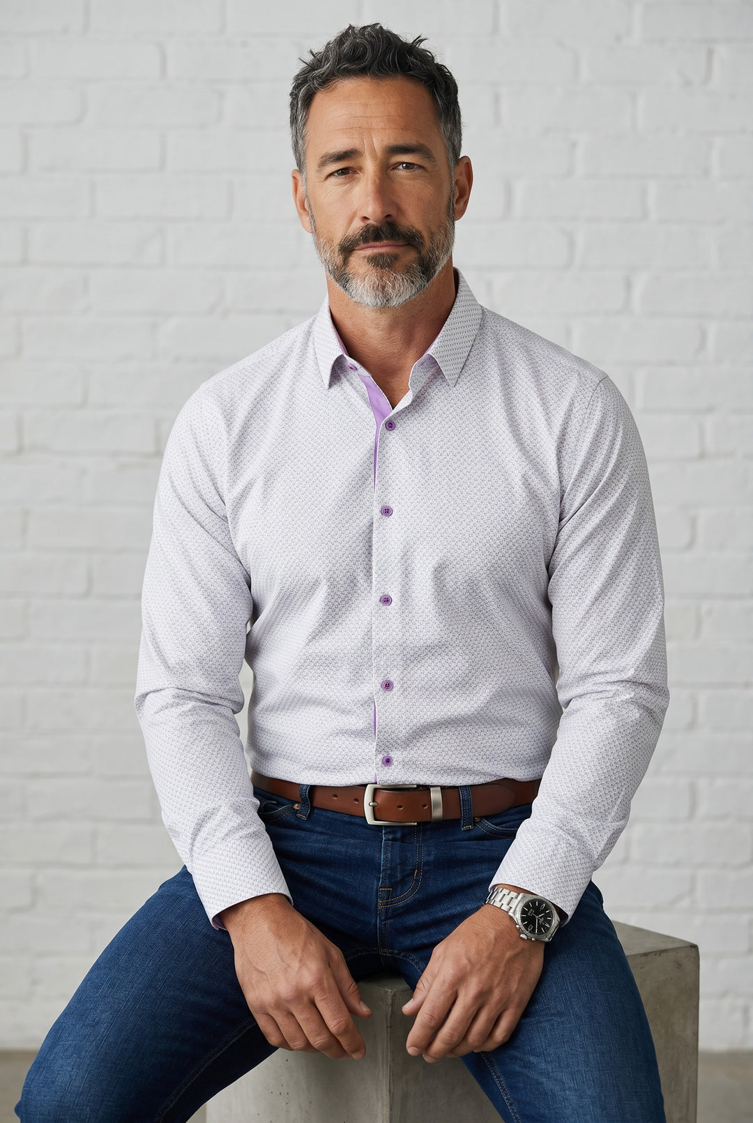 NYL-03 - ULTRASTRETCH NYLON SHIRT - PINK