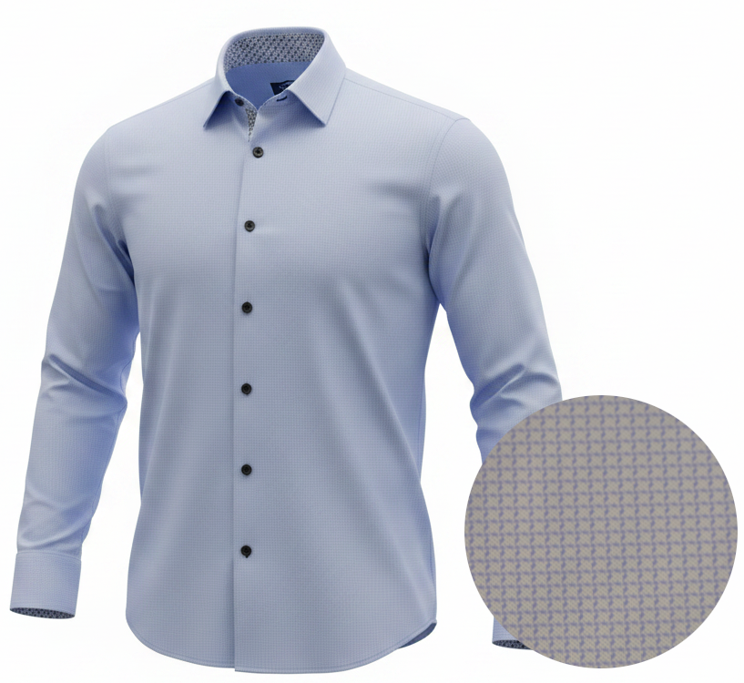 NYL-10 - ULTRASTRETCH NYLON SHIRT - BLUE